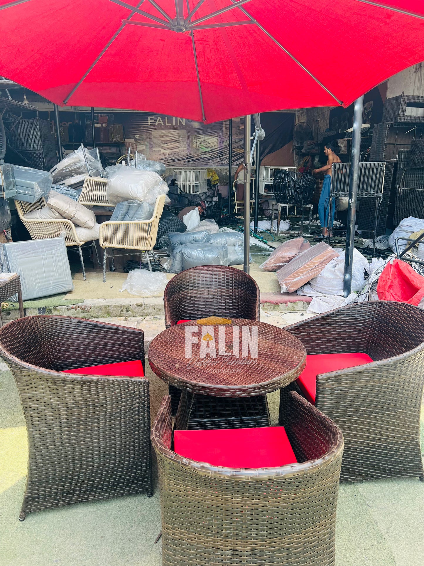 🔥 D body Shap Rattan Chair ! 🔥