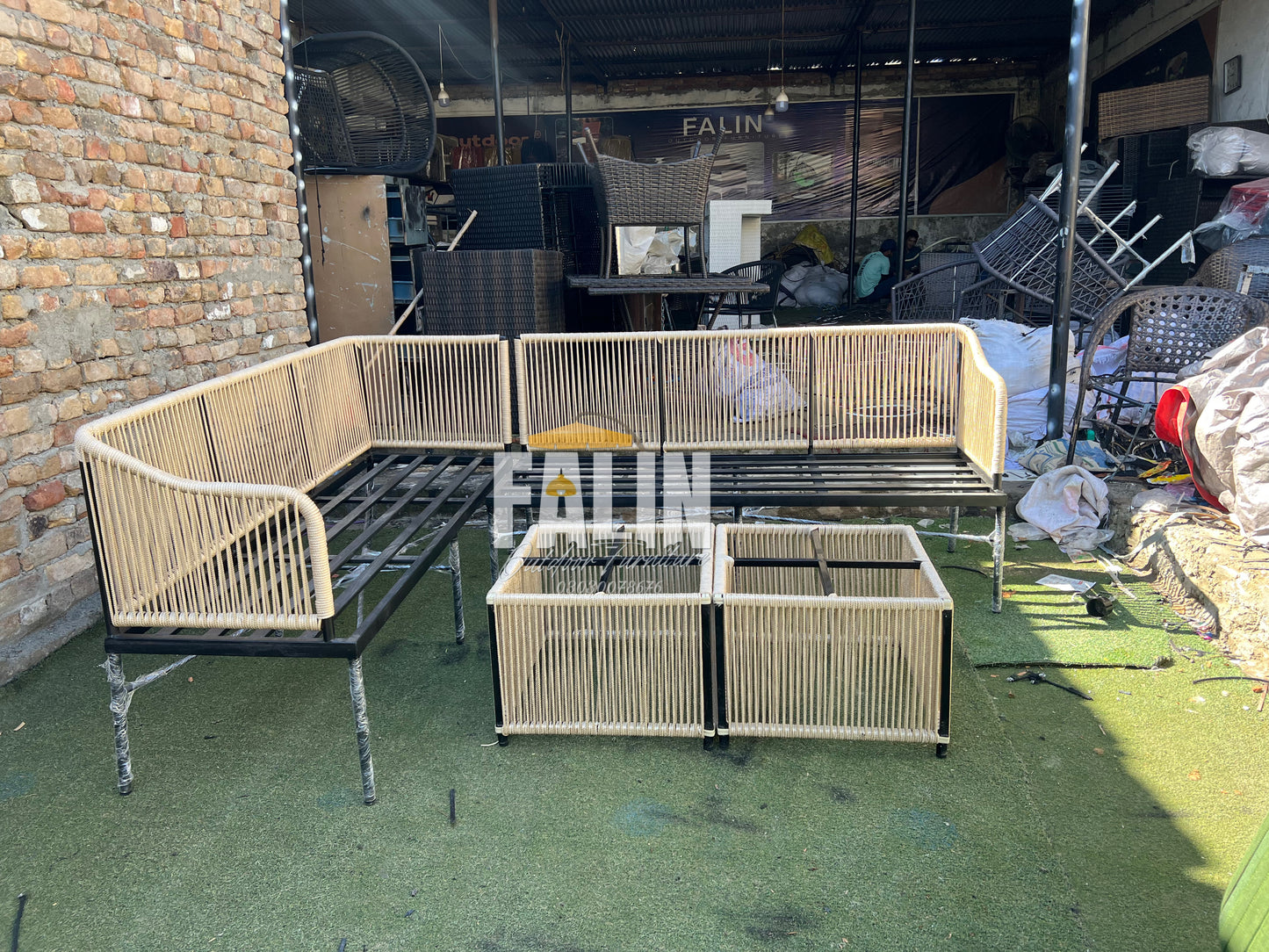 Premium Rope Outdoor Sofa Dining Set