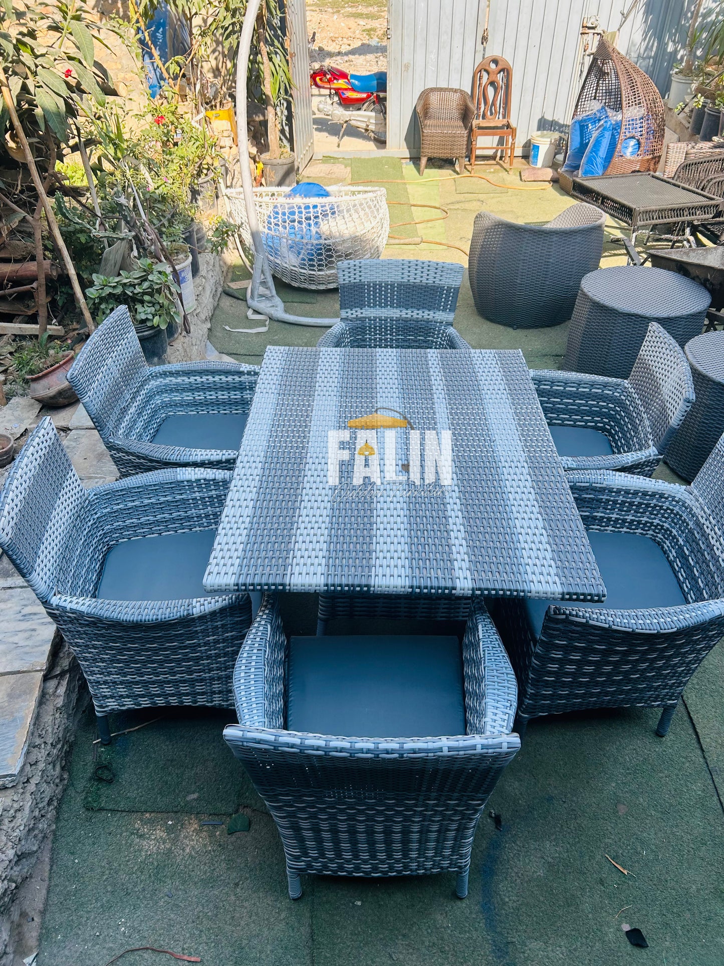 Wicker Dining Set Indoor Outdoor Patio Furniture