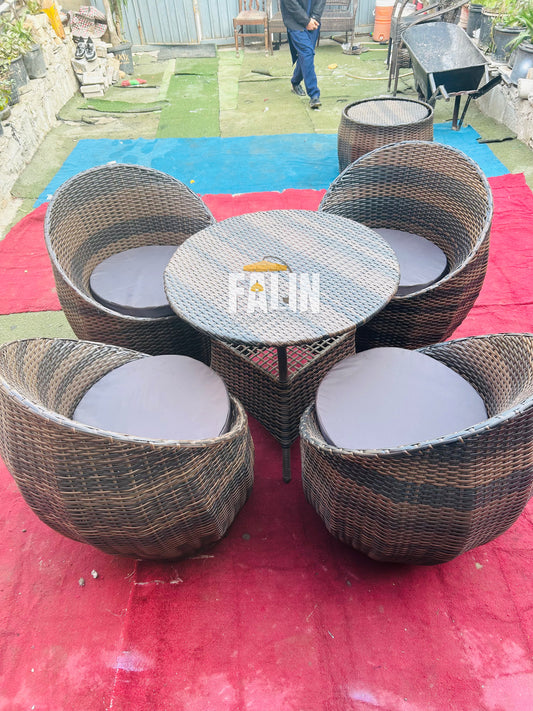 🪑 Round Gopi Wicker Chair Set
