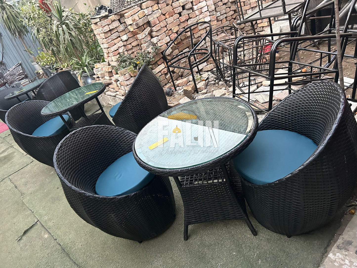 ☕🪑 Nest Rattan Coffee Chair Set 🪑☕