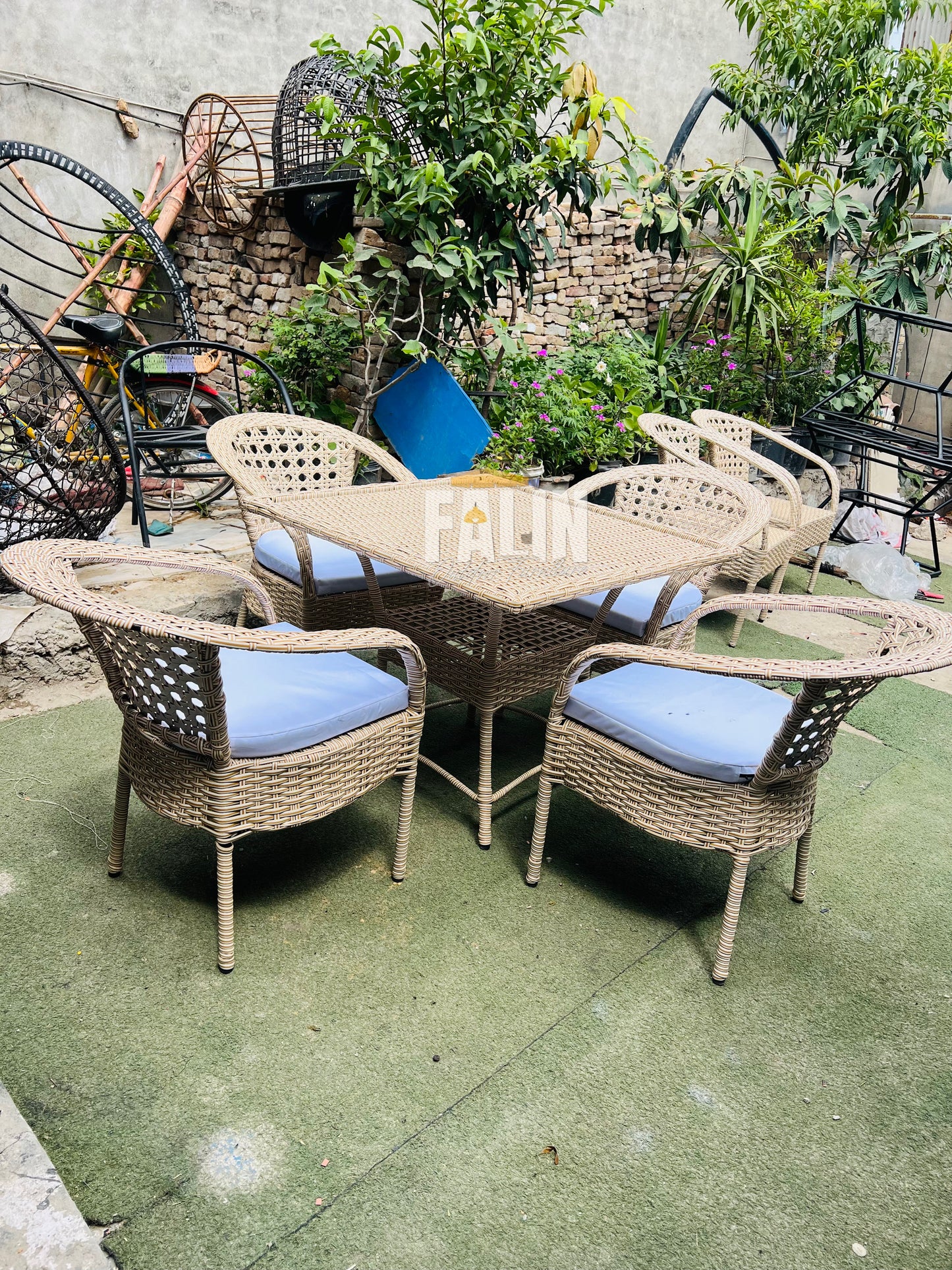 4 seater dining Outdoor Rattan Furniture Set