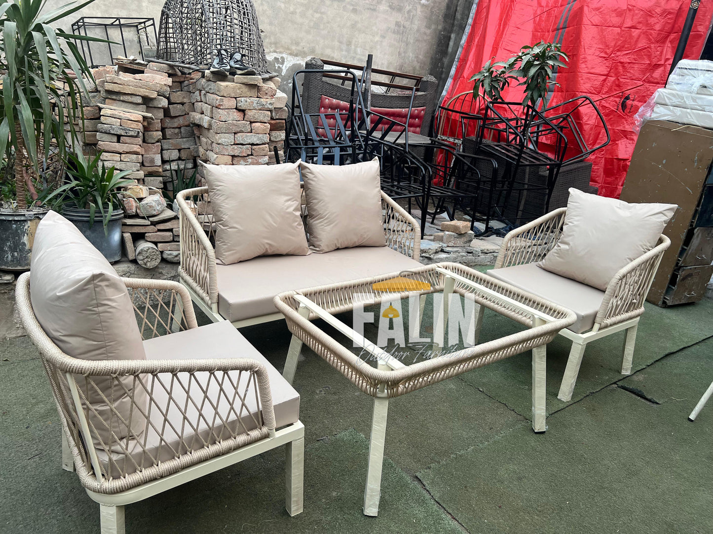 Falin Elite Luxury Outdoor Sofa Set – Elegant Comfort