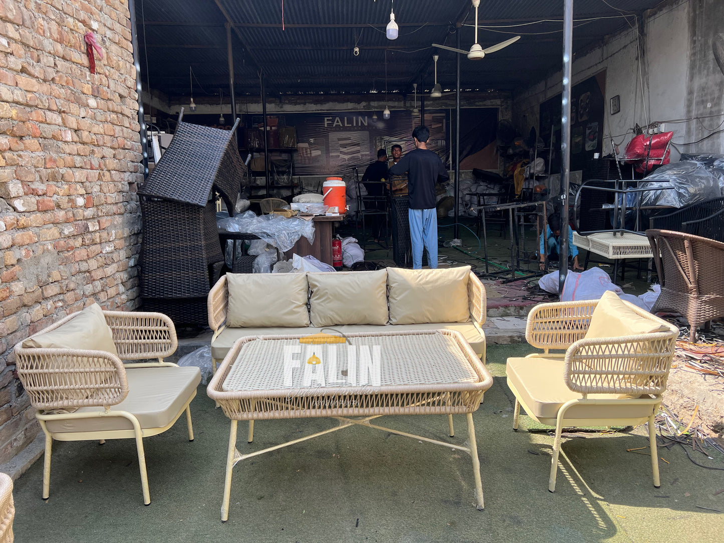 Premium Rope Outdoor Sofa Dining Set