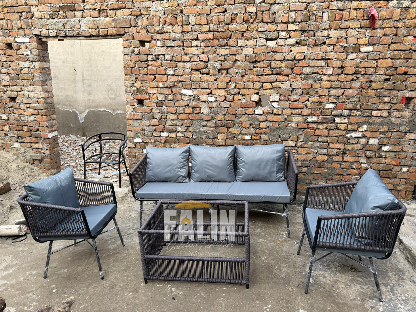5 Seater Rope Sofa Set