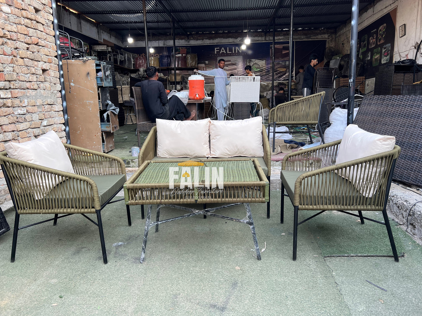 Premium Rope Outdoor Sofa Dining Set