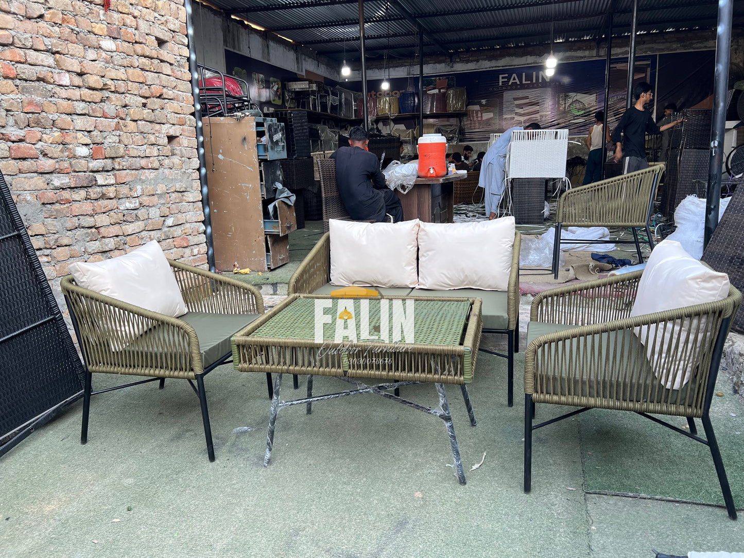Premium Rope Outdoor Sofa Dining Set