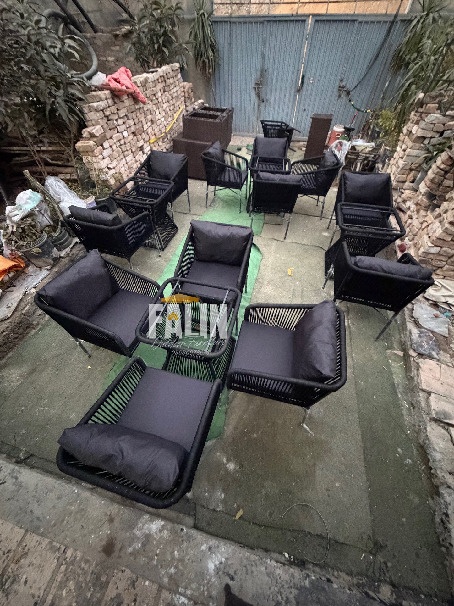 4 Rope Chairs set