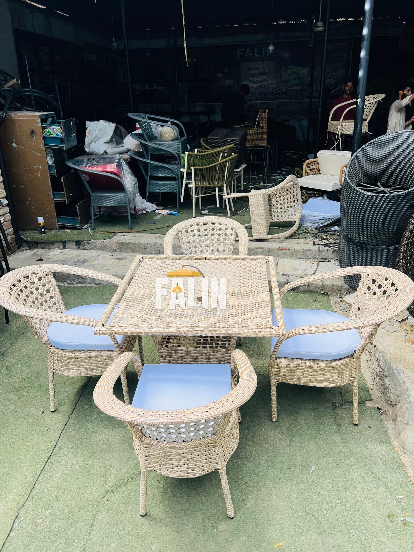 4 seater dining Outdoor Rattan Furniture Set