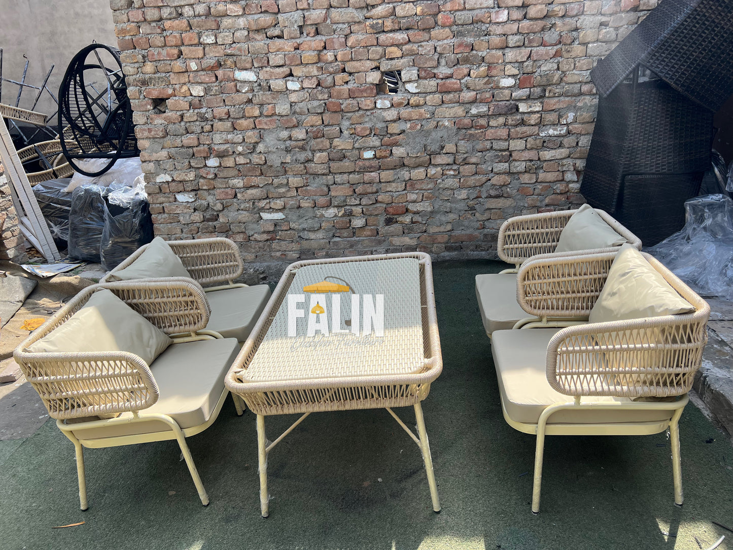 Premium Rope Outdoor Sofa Dining Set