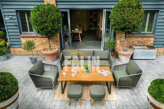 Premium Rope Outdoor Sofa Dining Set