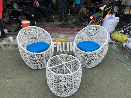 ☕🪑 Nest Rattan Coffee Chair Set 🪑☕