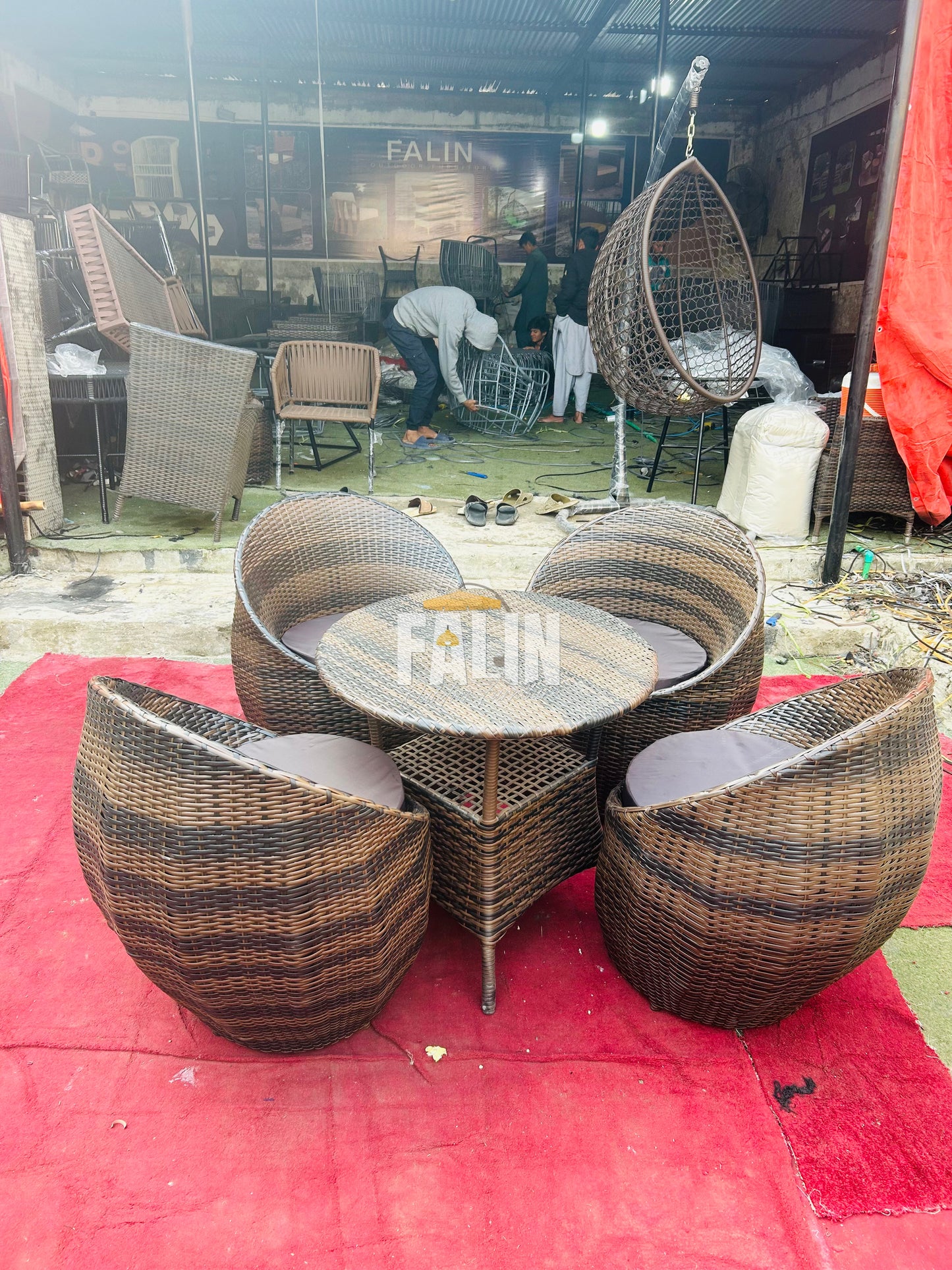 🪑 Round Gopi Wicker Chair Set