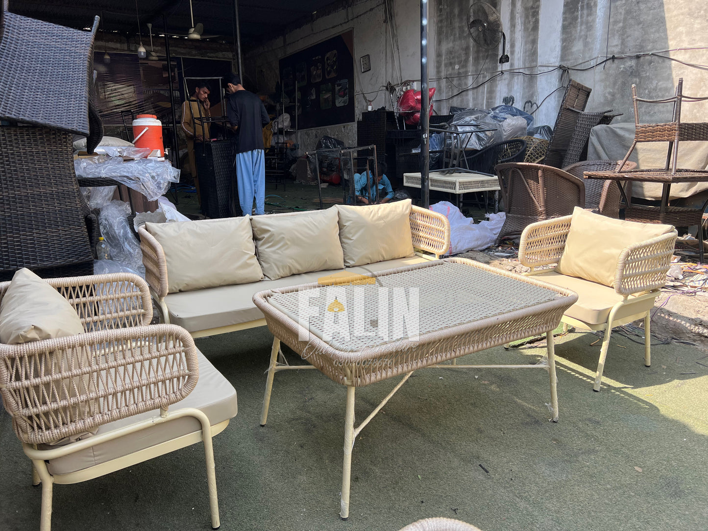Premium Rope Outdoor Sofa Dining Set