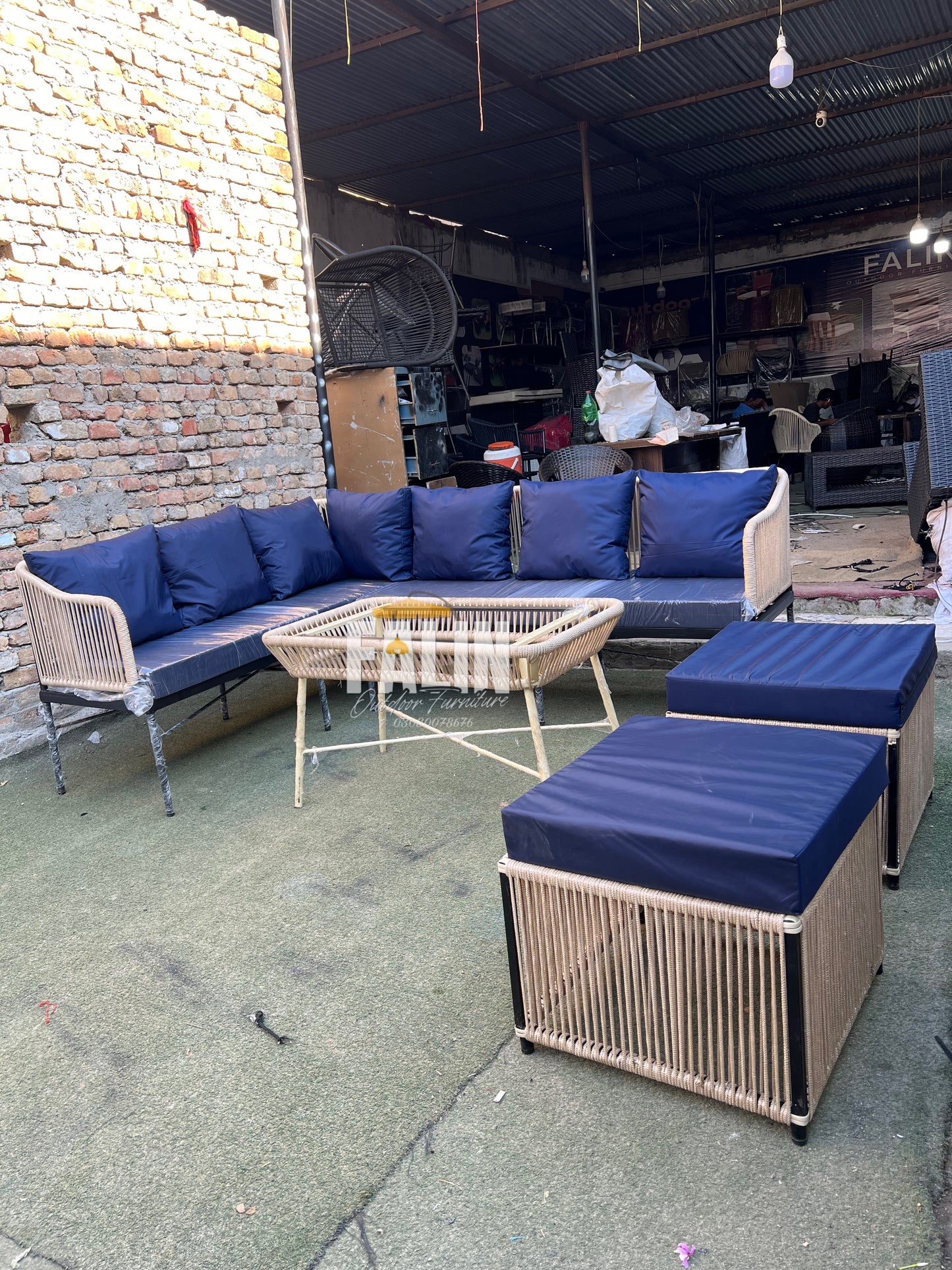 Premium Rope Outdoor Sofa Dining Set