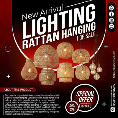 Hanging Rattan Lamps