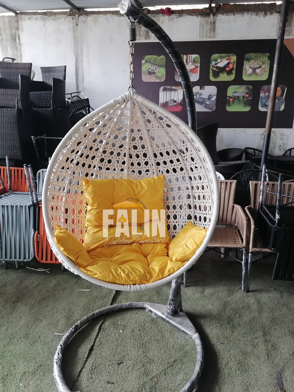 Egg Hanging Swing Chair Jhoola with Stand